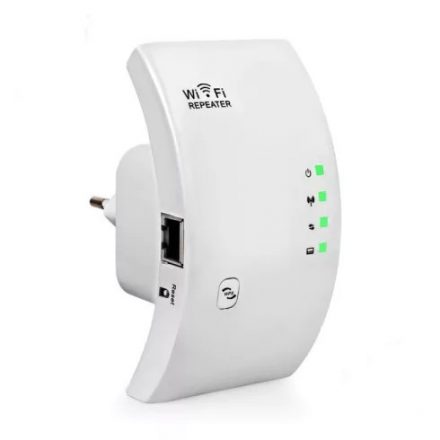 Szuper erős WiFi jelerősitő, WiFi erősítő, WiFi repeater beépített antennával - ha vastagok a falak...