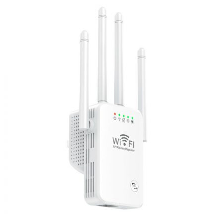 Erőteljes WiFi jelerősítő, WiFi erősítő 4 antennával - ha vastagok a falak...